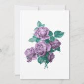 Turquoise en Lavender Floral Vrijgezellenfeest Kaart (Achterkant)