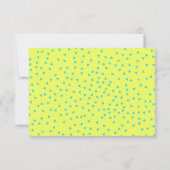 Turquoise en Lemon Pineapples Bar Mitzvah Bedankkaart (Achterkant)