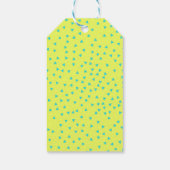 Turquoise en Lemon Tropical Summer Beach Wedding Cadeaulabel (Achterkant)