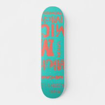 Turquoise en Levend Koraal Grunge Woordwolk