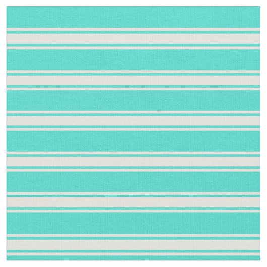Turquoise en Light Yellow Color Pattern Stof (Close Up)