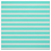 Turquoise en Light Yellow Color Pattern Stof (Swatch)