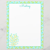 Turquoise en limoengroen (Achterkant)