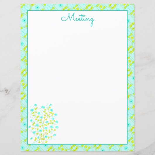 Turquoise en limoengroen (Achterkant)