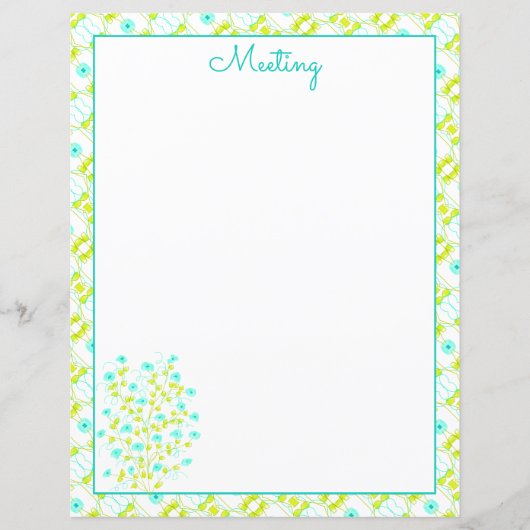 Turquoise en limoengroen (Voorkant)