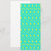 Turquoise en limoengroene geometrische patroon (Voorkant / Achterkant)