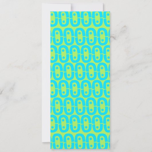 Turquoise en limoengroene geometrische patroon (Voorkant)