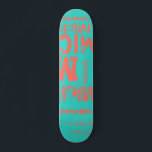 Turquoise en Living Coral Grunge Word Cloud Persoonlijk Skateboard<br><div class="desc">Het effect van dit trendy straattekst gebaseerd ontwerp hangt van de lengte van jouw naam af. Selecteer "Klik om verder aan te passen"bij de bodem van "deze sjabloon"personaliseer om de blik te krijgen u wilt. U kunt de achtergrond en/of tekst om het even welke kleur maken u eveneens wilt. Veel...</div>