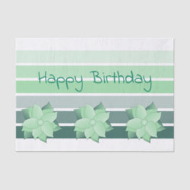 Turquoise en Mint Groen Tissuepapier