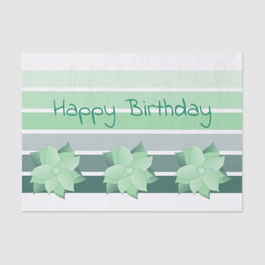 Turquoise en Mint Groen Tissuepapier (Voorkant)