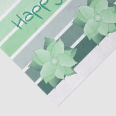 Turquoise en Mint Groen Tissuepapier (Detail)