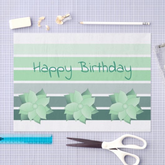 Turquoise en Mint Groen Tissuepapier (Craft)