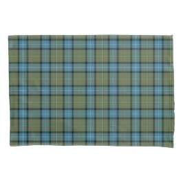 Turquoise en Moss Green Plaid Californië Tartan Kussensloop