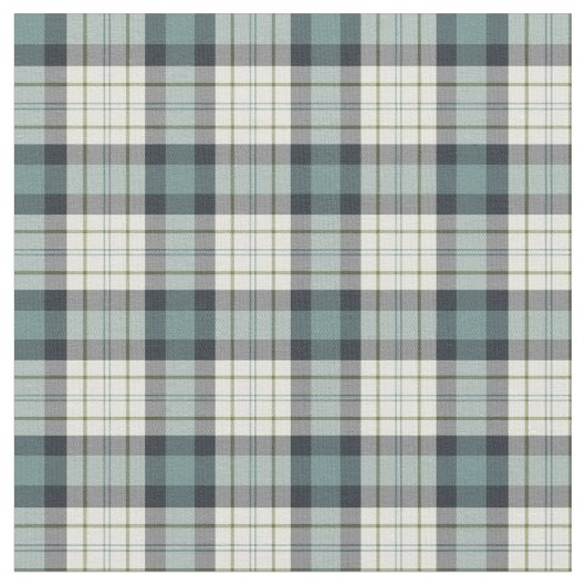 Turquoise en Navy Blue Rustic Pset Stof (Close Up)