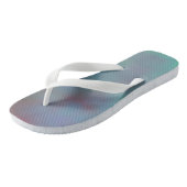 Turquoise en Paarse Marled Cloud abstract Teenslippers (Schuin)