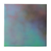 Turquoise en Paarse Marled Cloud abstract Tegeltje (Voorkant)