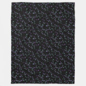 Turquoise en Paarse Muzieknoten Fleece Blanket (Voorkant)