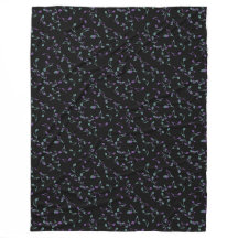 Turquoise en Paarse Muzieknoten Fleece Blanket