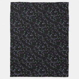 Turquoise en Paarse Muzieknoten Fleece Blanket