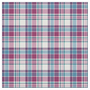 Turquoise en Paarse Plays Pattern Stof