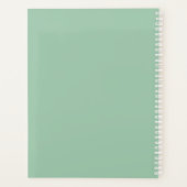 Turquoise en paarse vlinder planner (Achterkant)