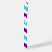 Turquoise en Paarse Zigzag Case-Mate iPhone Case (Achterkant / Rechts)