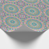 Turquoise en Pink Mandala Cadeaupapier (Hoek)
