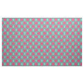 Turquoise en Pink Medallion Pattern Fabric Stof (Yard (91,4 cm))