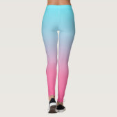Turquoise en Pink Ombre Leggings (Achterkant)