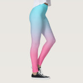 Turquoise en Pink Ombre Leggings (Rechts)