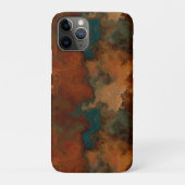 Turquoise en Roest Marmer abstract Case-Mate iPhone Case (Achterkant)