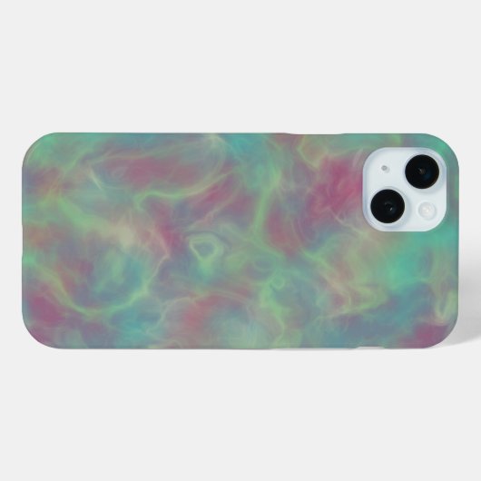 Turquoise en roze marmer Case-Mate iPhone case (Achterkant (horizontaal))