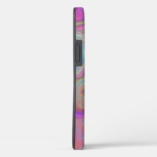 Turquoise en roze opal agate Case-Mate iPhone case (Achterkant / Rechts)