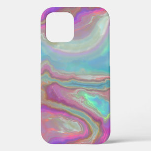 Turquoise en roze opal agate Case-Mate iPhone case