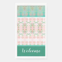 Turquoise en roze