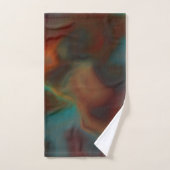 Turquoise en Rust Marmer abstract Bad Handdoek (Handdoek)