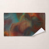 Turquoise en Rust Marmer abstract Bad Handdoek (Handdoek)