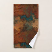 Turquoise en Rust Marmer abstract Bad Handdoek (Handdoek)