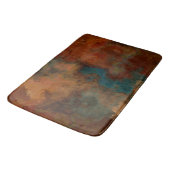 Turquoise en Rust Marmer abstract Badmat (Gekanteld)