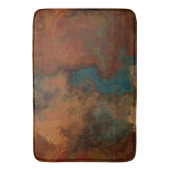 Turquoise en Rust Marmer abstract Badmat (Voorkant Verticaal)