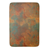 Turquoise en Rust Marmer abstract Badmat (Voorkant Verticaal)