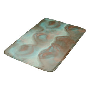 Turquoise en Rust Marmer Abstract Badmat