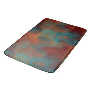 Turquoise en Rust Marmer abstract Badmat
