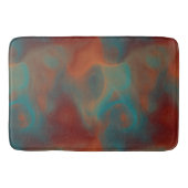 Turquoise en Rust Marmer abstract Badmat (Voorkant)