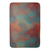 Turquoise en Rust Marmer abstract Badmat (Voorkant Verticaal)