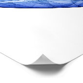 Turquoise en Sapphire Poster (Hoek)