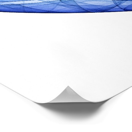 Turquoise en Sapphire Poster (Hoek)