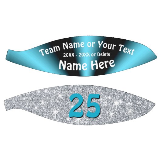 Turquoise en Silver Persoonlijke Basketball Ball Basketbal (Panelen)