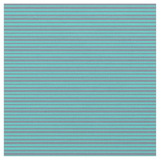 Turquoise en Slate Grey Colored Pattern Stof (Close Up)