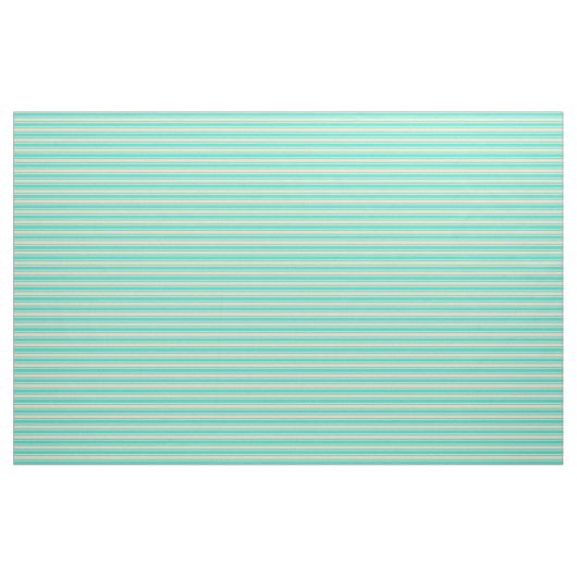 Turquoise en Tan Lined Pattern Stof (Fat Quarter)